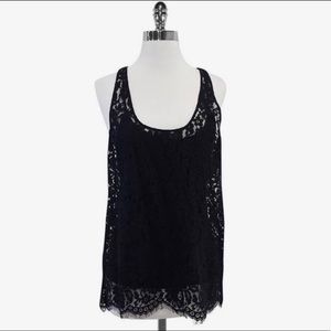 Joie black lace tank